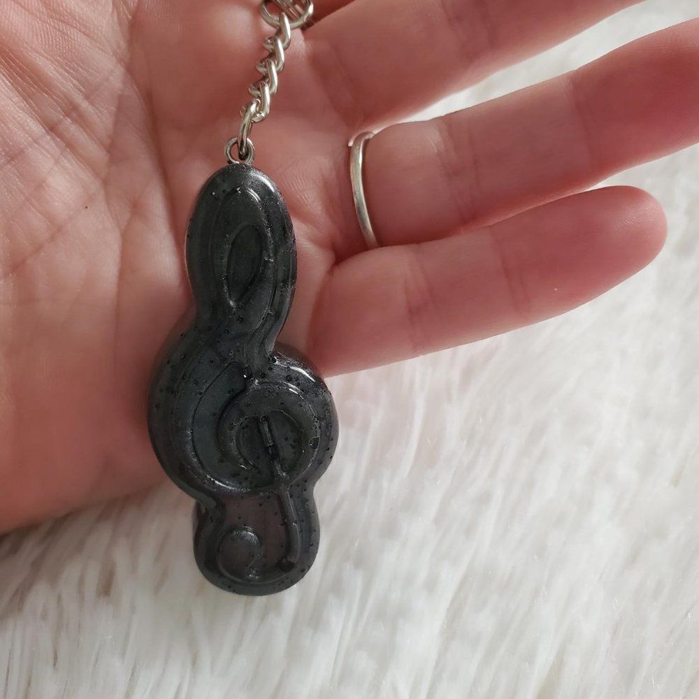 Music Note Keychain, Bookbag Charm - Picture 11 of 13